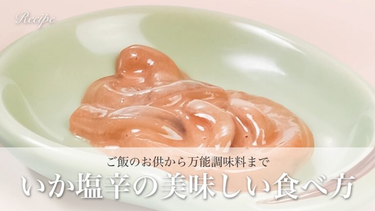 いか塩辛の美味しい食べ方｜そのままはもちろん万能調味料としての使い道