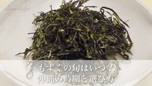 もずくの旬はいつ?主産地・沖縄の時期と美味しいもずくの選び方